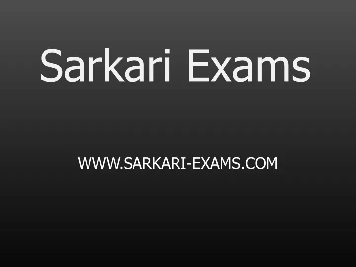 sarkari exams