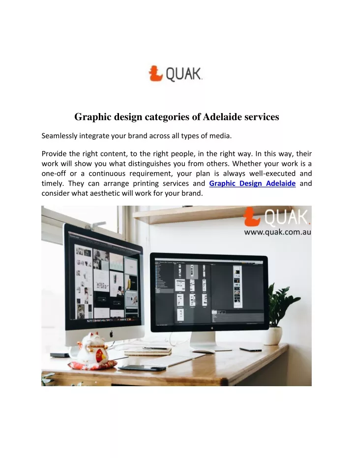 graphic design categories of adelaide services