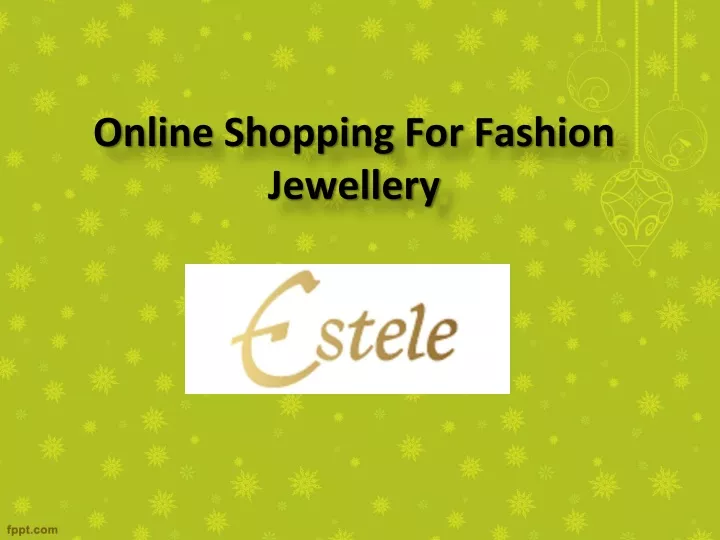 online shopping for fashion jewellery