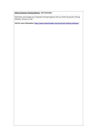 online corporate training software ais technolabs
