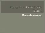 Apply For Uk Visa From Dubai | Cosmos Immigration - slide 1