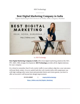 HDI Technology - Best Digital Marketing Company in India