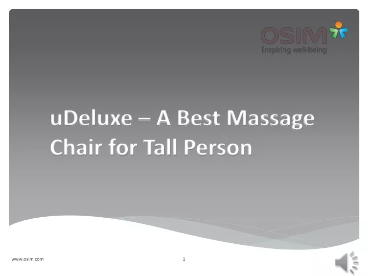 udeluxe a best massage chair for tall person