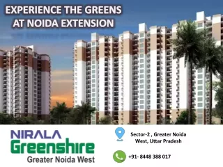 Nirala green shires Ready To Move 2BHK and 3BHK Flats in Noida Extension