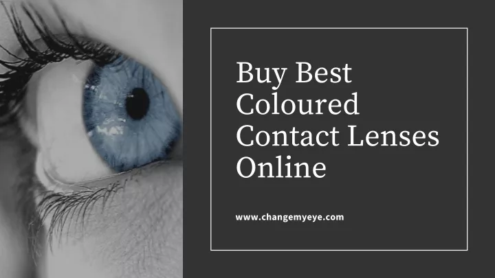 buy best coloured contact lenses online