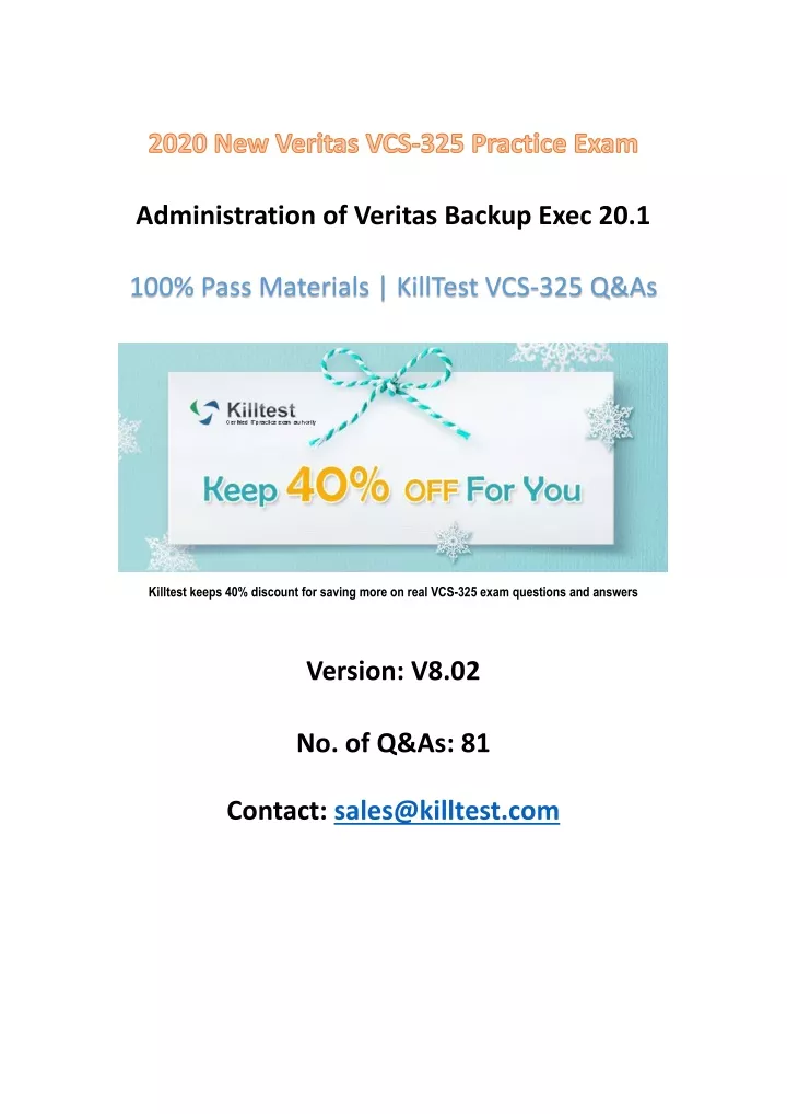 administration of veritas backup exec 20 1