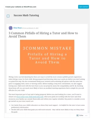 3 Common Pitfalls of Hiring a Tutor and How to Avoid Them