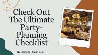 Published on Feb 21, 2020    lanning for a party can be a daunting task to do. The entire party planning phase is divid