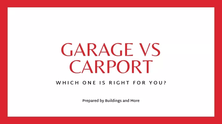 garage vs carport