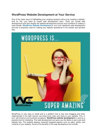 WordPress Website Development in USA