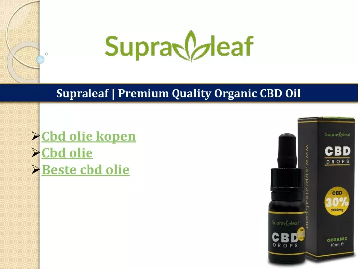 supraleaf premium quality organic cbd oil
