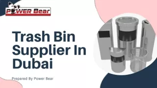 trash bin supplier in dubai