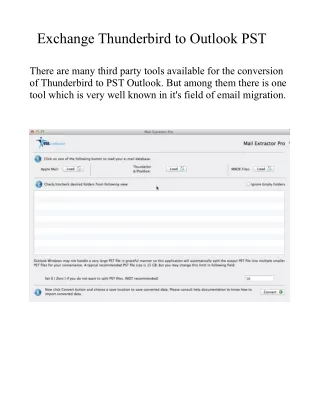 exchange thunderbird to outlook pst