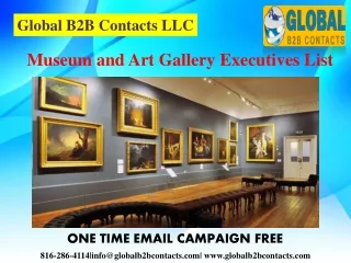 Museum and Art Gallery Executives List