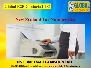 New Zealand Fax Number List