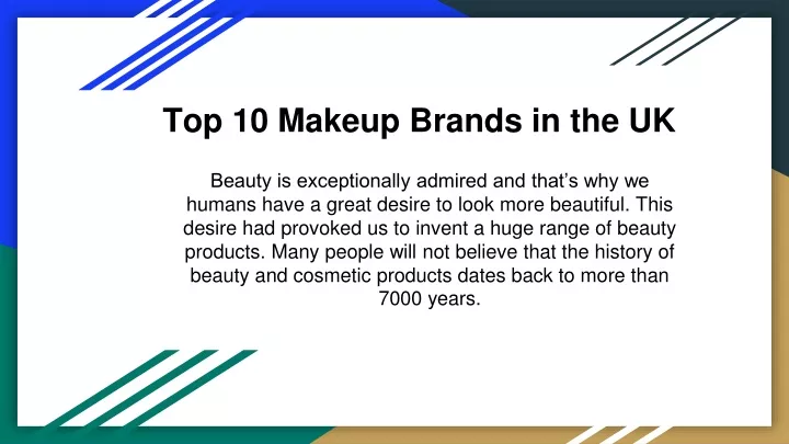 top 10 makeup brands in the uk