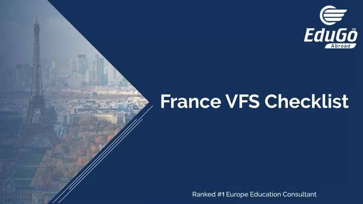 france vfs checklist