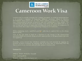 cameroon work visa