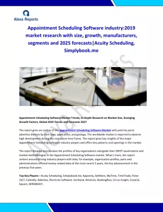 appointment scheduling software industry 2019