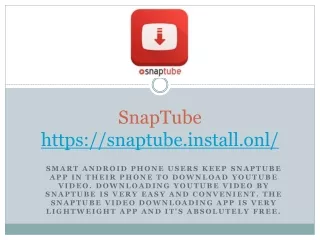 snaptube https snaptube install onl