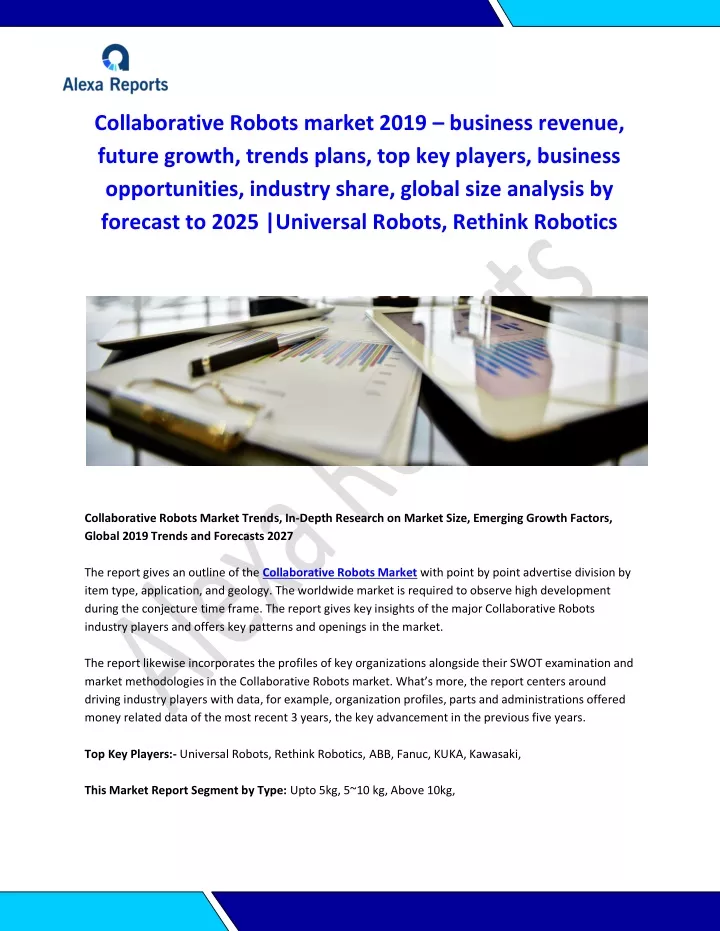 collaborative robots market 2019 business revenue