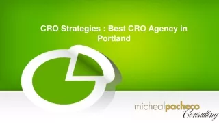 CRO Strategies : Best CRO Consultant in Portland