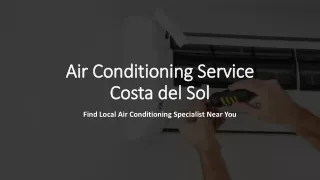 Air Conditioning Service Costa del Sol