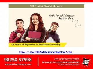 NIFT Coaching Classes In Bangalore