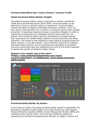 functional safety market size trends analysis
