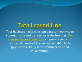 tata leased line