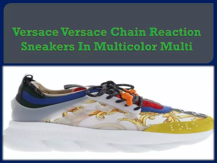 versace versace chain reaction sneakers in multicolor multi