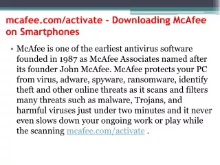 mcafee com activate downloading mcafee on smartphones