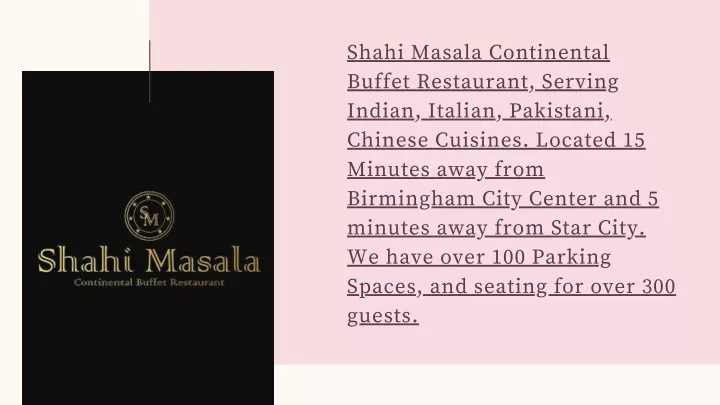 shahi masala continental buffet restaurant
