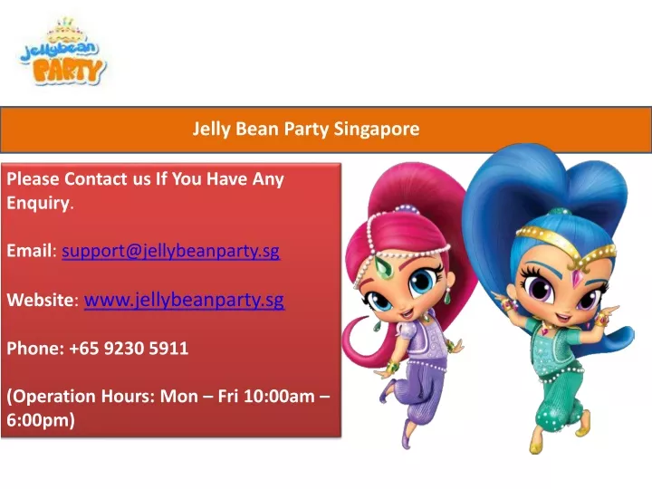 jelly bean party singapore