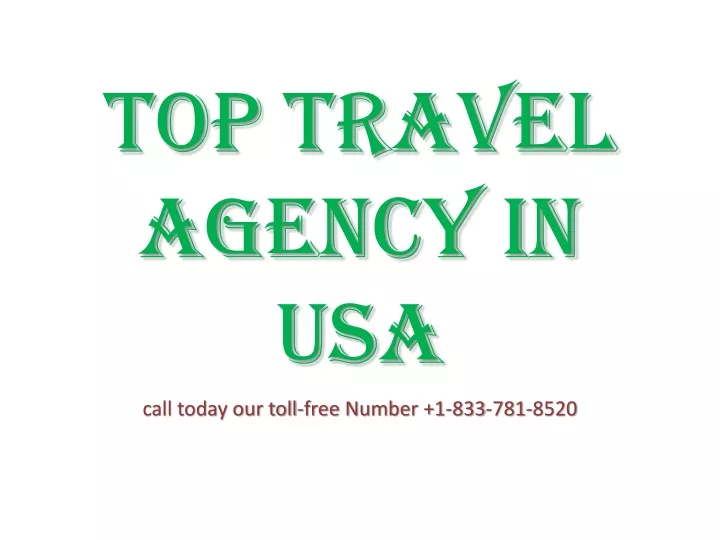 top travel agency in usa