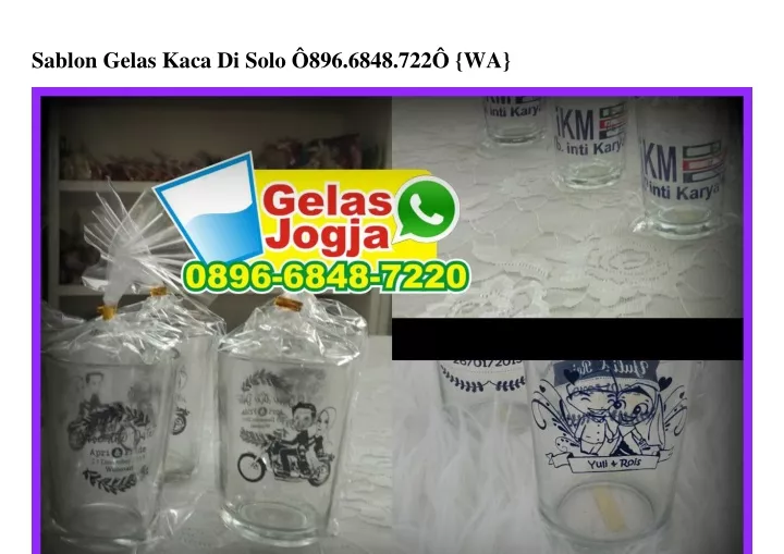 sablon gelas kaca di solo 896 6848 722 wa