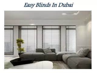 easy blinds in dubai
