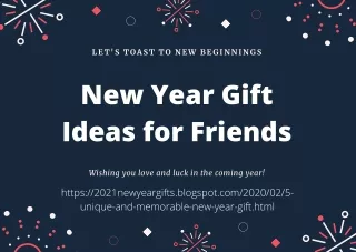 New year gift ideas for friends