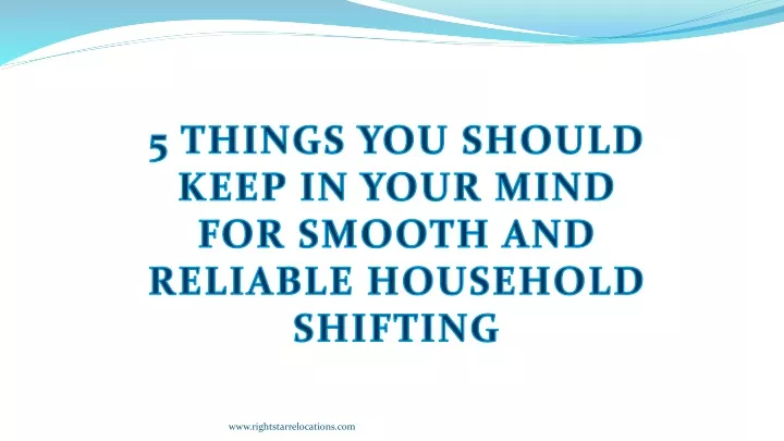 5 things you should keep in your mind for smooth