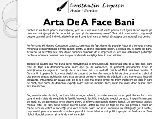 arta de a face bani