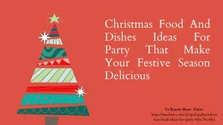 Christmas Food and Dishes Ideas For Party