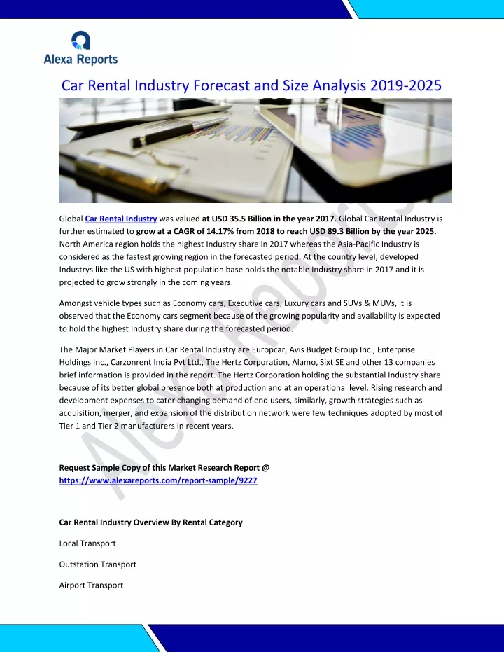 car rental industry forecast and size analysis