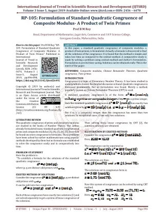 international journal of trend in scientific