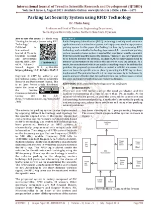 international journal of trend in scientific