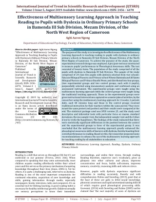 international journal of trend in scientific