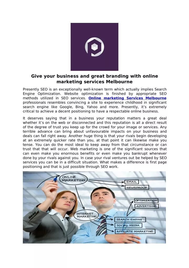give your business and great branding with online
