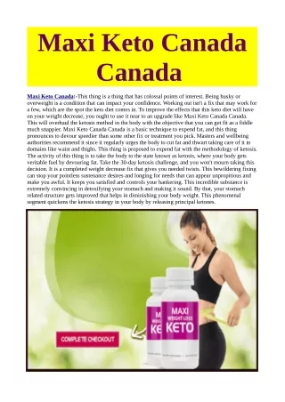 You Can Thank Us Later - 6 Reasons To Stop Thinking About Maxi Keto Canada