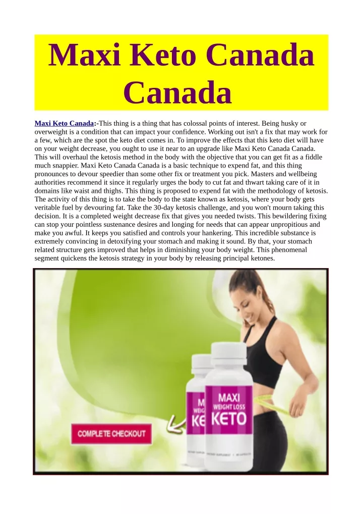 maxi keto canada canada