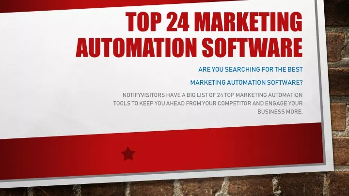 top 24 marketing automation software