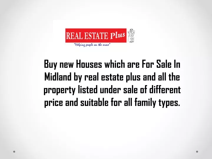 buy new houses which are for sale in midland